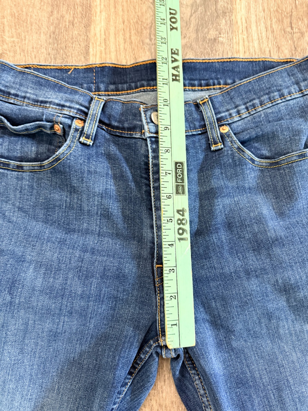 Levi's 511 Slim Fit Mens Stretch Jeans Medium Wash 33x30 Measures 32X29 EC - Picture 9 of 11